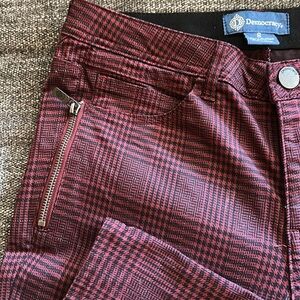 Democracy Red Houndstooth Pants